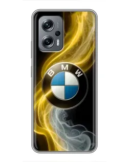 Чохол для Xiaomi POCO X4 GT з картинкою «Золотистий дим BMW»