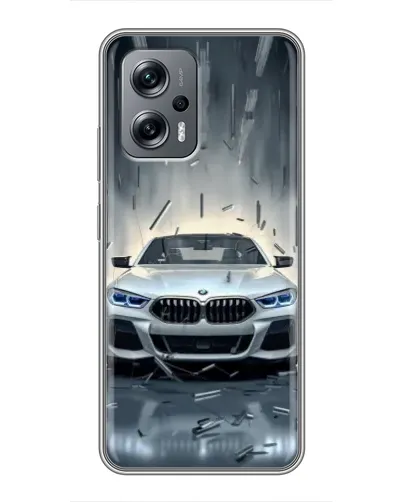 Чохол для Xiaomi POCO X4 GT з картинкою «BMW у світлі фар»