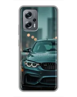 Чохол для Xiaomi POCO X4 GT з картинкою «BMW у вогнях міста»