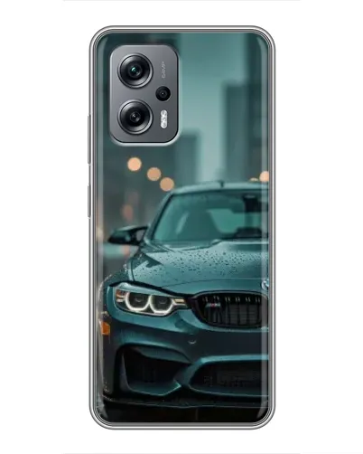 Чохол для Xiaomi POCO X4 GT з картинкою «BMW у вогнях міста»