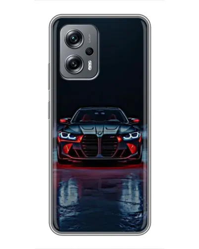 Чохол для Xiaomi POCO X4 GT з картинкою «BMW на мокрій дорозі»