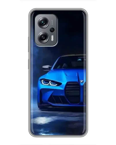 Чохол для Xiaomi POCO X4 GT з картинкою «Блакитна BMW M4»