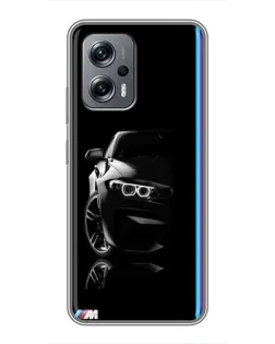 Чохол для Xiaomi POCO X4 GT з картинкою «Силует BMW в темряві»