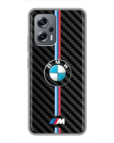 Чохол для Xiaomi POCO X4 GT з картинкою «Емблема BMW та карбон»