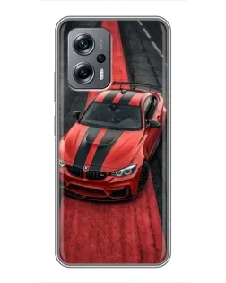 Чохол для Xiaomi POCO X4 GT з картинкою «BMW на червоній доріжці»