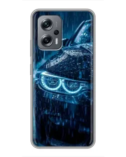 Чохол для Xiaomi POCO X4 GT з картинкою «BMW під дощем»