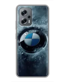 Чохол для Xiaomi POCO X4 GT з картинкою «Логотип BMW — лід»