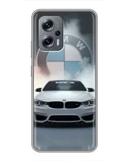 Чохол для Xiaomi POCO X4 GT з картинкою «BMW в білому диму»