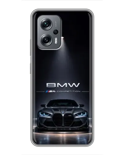 Чохол для Xiaomi POCO X4 GT з картинкою «BMW крізь нічне місто» Чохол для Xiaomi POCO X4 GT з картинкою «BMW крізь нічне місто»