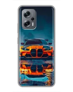 Чохол для Xiaomi POCO X4 GT з картинкою «BMW — золота емблема»