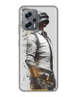 Чохол для Xiaomi POCO X4 GT з картинкою «PUBG — боєць у пилу»