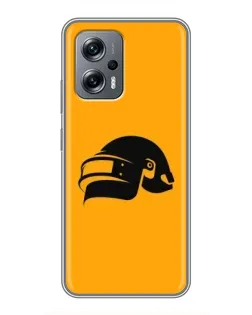 Чохол для Xiaomi POCO X4 GT з картинкою «PUBG — золотий шолом»