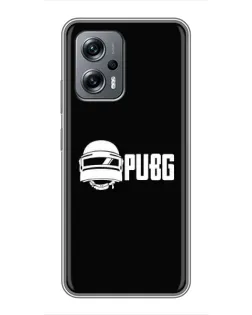 Чохол для Xiaomi POCO X4 GT з картинкою «PUBG — класичний лого»