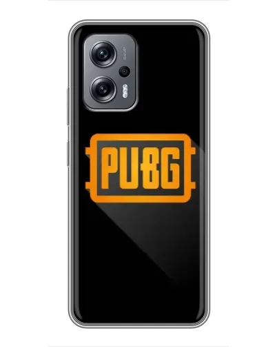 Чохол для Xiaomi POCO X4 GT з картинкою «PUBG — рамка лого»