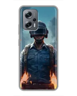Чохол для Xiaomi POCO X4 GT з картинкою «PUBG — реалістичний герой»