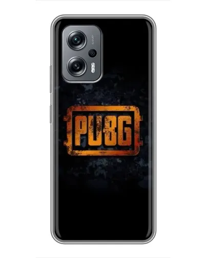 Чохол для Xiaomi POCO X4 GT з картинкою «PUBG — золотий логотип»