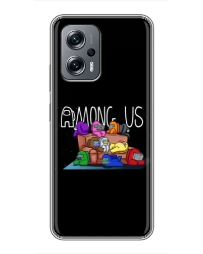 Чехол для Xiaomi POCO X4 GT с картинкой «Логотип Among Us»
