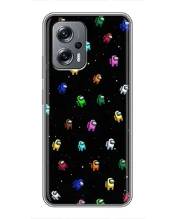 Чехол для Xiaomi POCO X4 GT с картинкой «Экипаж Among Us»