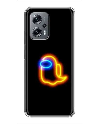 Чехол для Xiaomi POCO X4 GT с картинкой «Among Us неоновое сияние»