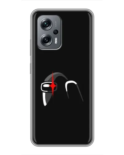 Чехол для Xiaomi POCO X4 GT с картинкой «Among Us шлем»