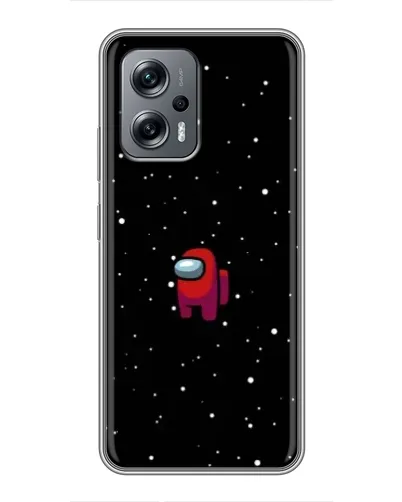 Чехол для Xiaomi POCO X4 GT с картинкой «Красный Among Us»