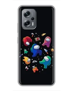 Чехол для Xiaomi POCO X4 GT с картинкой «Among Us космос»