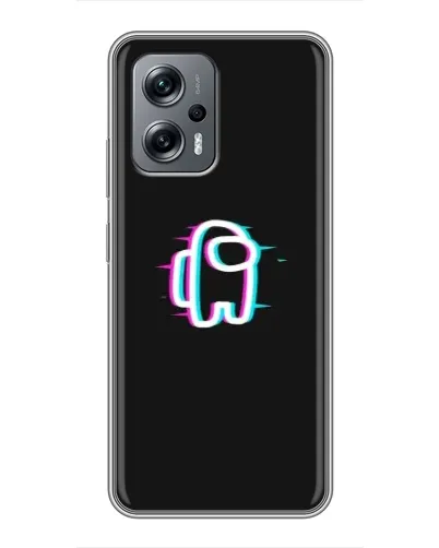 Чехол для Xiaomi POCO X4 GT с картинкой «Among Us неон»