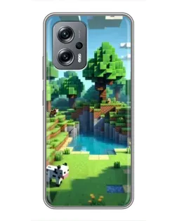 Чехол для Xiaomi POCO X4 GT с картинкой «Minecraft летний день»