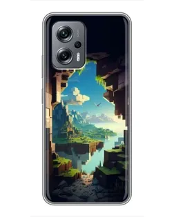 Чехол для Xiaomi POCO X4 GT с картинкой «Вид из пещеры»