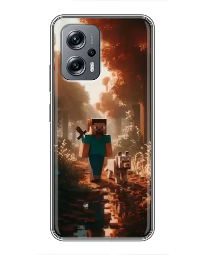 Чехол для Xiaomi POCO X4 GT с картинкой «Стив в лесу»