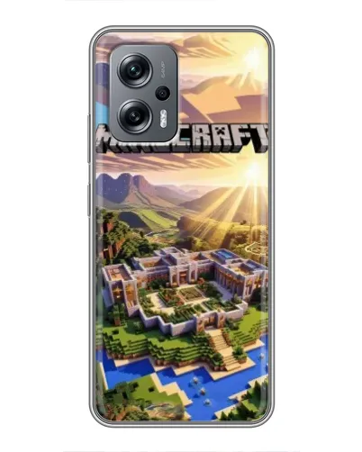 Чехол для Xiaomi POCO X4 GT с картинкой «Minecraft панорама»