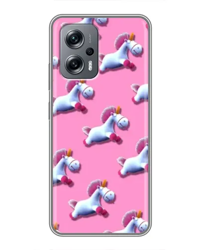 Чехол для Xiaomi POCO X4 GT с картинкой «Единороги на розовом»