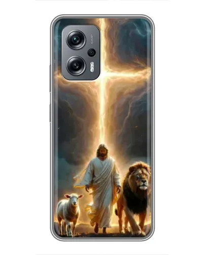 Чехол для Xiaomi POCO X4 GT с картинкой «Лев Иуды и Свет»