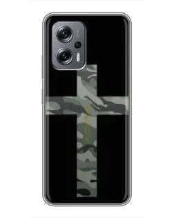 Чехол для Xiaomi POCO X4 GT с картинкой «Милитари Крест»