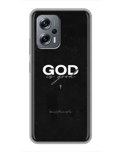Чехол для Xiaomi POCO X4 GT с картинкой «GOD — Бог над всем»
