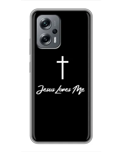 Чехол для Xiaomi POCO X4 GT с картинкой «Иисус любит тебя»