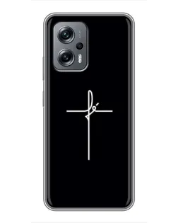 Чохол для Xiaomi POCO X4 GT з картинкою «Тонкий хрест»