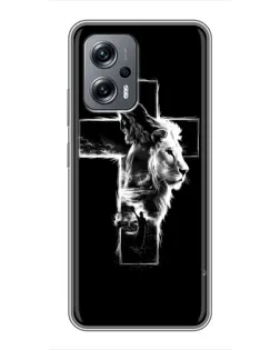 Чохол для Xiaomi POCO X4 GT з картинкою «Сяючий хрест Jesus»
