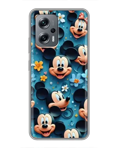 Чехол для Xiaomi POCO X4 GT с картинкой «Паттерн Микки и Минни» Чехол для Xiaomi POCO X4 GT с картинкой «Паттерн Микки и Минни»