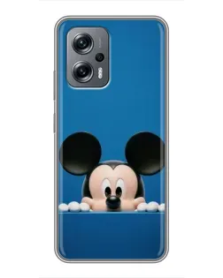 Чехол для Xiaomi POCO X4 GT с картинкой «Микки выглядывает»