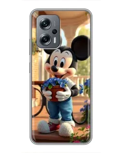 Чехол для Xiaomi POCO X4 GT с картинкой «Микки садовод»
