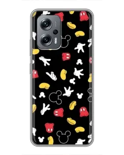 Чехол для Xiaomi POCO X4 GT с картинкой «Графический принт лапок»