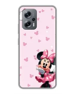 Чехол для Xiaomi POCO X4 GT с картинкой «Минни Маус и сердечки»