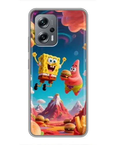Чехол для Xiaomi POCO X4 GT с картинкой «Космический фастфуд»