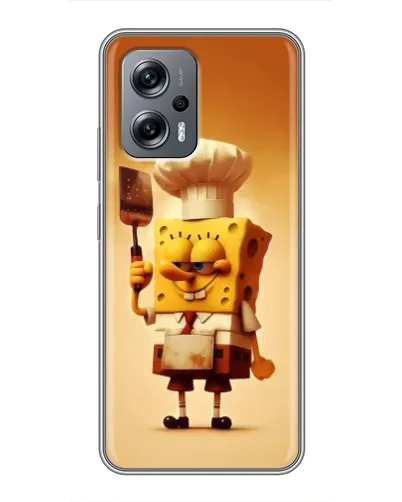 Чехол для Xiaomi POCO X4 GT с картинкой «Губка Боб повар»