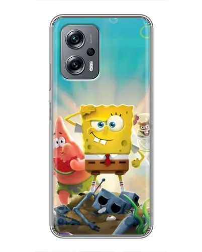 Чехол для Xiaomi POCO X4 GT с картинкой «Спанч Боб победитель»