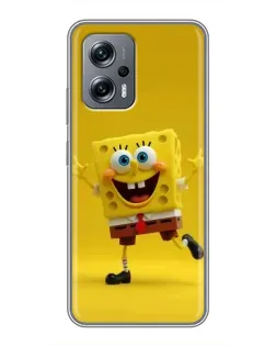 Чехол для Xiaomi POCO X4 GT с картинкой «Позитивный Губка Боб»