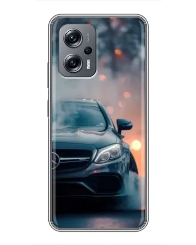 Чехол для Xiaomi POCO X4 GT с картинкой «Mercedes — ночной город» Чехол для Xiaomi POCO X4 GT с картинкой «Mercedes — ночной город»
