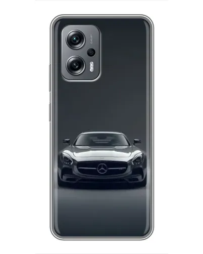 Чехол для Xiaomi POCO X4 GT с картинкой «Mercedes на черном» Чехол для Xiaomi POCO X4 GT с картинкой «Mercedes на черном»