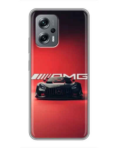 Чехол для Xiaomi POCO X4 GT с картинкой «Mercedes AMG — красная линия» Чехол для Xiaomi POCO X4 GT с картинкой «Mercedes AMG — красная линия»